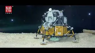 Mould King 21006 - Apollo 11 Mondlandefähre mit Command/Service Module (CSM) - 7106 Klemmbausteine
