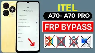 Itel A70 FRP BYPASS | setting not open fix | without pc