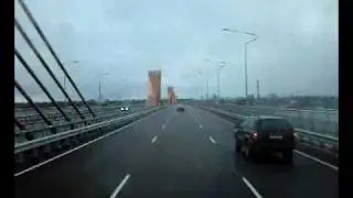 ЛАТВИЯ.В РИГЕ.НОВЫЙ МОСТ(САМЫЙ ДОРОГОЙ В ЕВРОПЕ МОСТ!!!!)