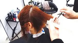 SUPER HAIRCUT for SHORT RED HAIR ---  ANTI AGEGING
