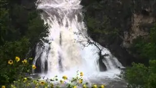 Turner falls Davis Oklahoma, Flooding may 25, 2015