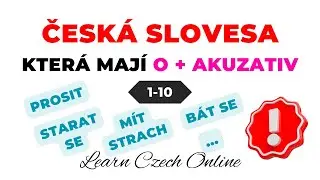 CZECH VERBS that have O + ACCUSATIVE 1-10