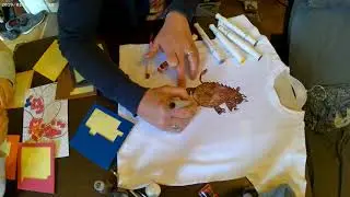 The Gruffalo Top Hand Drawn with Fabric paints and pens