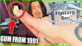 I Ate A 30 Year Old Piece Of Gum From A MYSTERY BOX (UNBOXING)