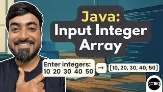 Java program to read array input of integers from user using Scanner