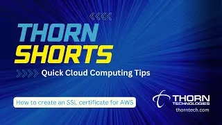 How to create an SSL certificate for AWS