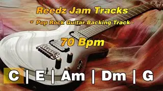 Guitar Backing Track in C Major | Pop Ballad 70 Bpm