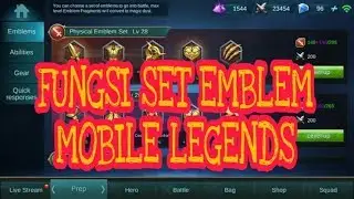 Fungsi Set Emblem MOBILE LEGENDS !!!