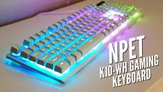 Mechanical Feeling Keyboard Under $25!!! (NPET’s K10-WH Mechanical Feeling Keyboard)