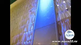 6 метровый водопад по стеклу, водная стена