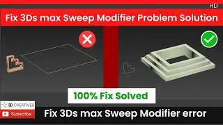 3dsmax Sweep Modifier Problem solution