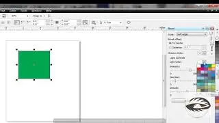 How to use bevel effect on text in Coreldraw