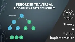 Preorder Traversal of Tree in Python | Theory | Implementation | Data Structures and Algorithms