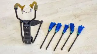 How To Modify A Slingshot To Fire Darts, and How To make Slingshot Darts