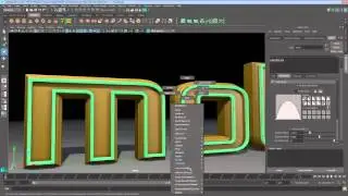Maya Monday - Type Tool - neon effect - part 1