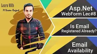 [How To Check] Whether the [Email is Already Exist in Database] in [Asp.net] in [Urdu]|[.Net]|[2020]