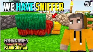 We Got Sniffer | Minecraft Island Survival | In Telugu | #59 | THE COSMIC BOY