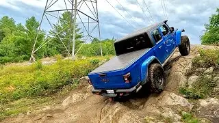 Gladiator With NO LIFT Gets Put To Work On This Trail