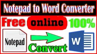 How to notepad to microsoft word converter