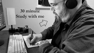30 Minute Study With Me • Software Engineering Student • Cozy Rain for Deep Focus