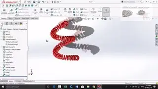 How to make 3D Helix in SolidWorks by using intersection curve