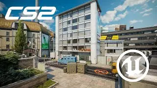 CS2 de_overpass ported in Unreal Engine 5