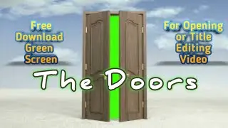 The Door - opening video green screen free download for editing
