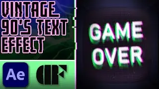 Creating Text Effect for Vintage TV (70's, 80's, 90's) | After Effects Tutorial