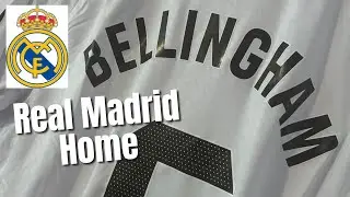 Unpackaging the Real Madrid 2024/25 Home Shirt with Jude Bellingham Nameset