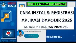 CARA INSTAL DAPODIK 2025