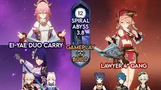 [GI] C0 Ei-Yae Duo Carry - C6 Yanfei 4 Star Gang | Spiral Abyss 3.8 Floor 12 9 Stars