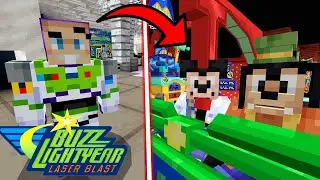 Buzz Lightyear Space Ranger Spin! [1] | Disney World Adventure | Minecraft
