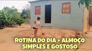 *VENCENDO O DESÂNIMO*!! ALMOÇO SIMPLES E GOSTOSO - VARRI O QUINTAL - MOLHEI AS PLANTAS