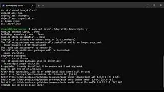LDAP Part One Set up LDAP Server   Install OpenLDAP Utilities Debian
