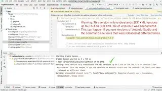 This version only understand SDK XML versions up to 2 but an SDK XML file of version 3 was encounter