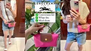 Longchamp Le Pliage Pouch Conversion Kit + What Fits + Mod Shots + Surprise! 💝