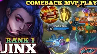 JINX FEEDER TO KILLER! MONSTER RAIN SHOT IN LATE GAME - TOP 1 GLOBAL JINX BY Pas KO Toxic- WILD RIFT