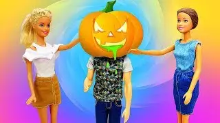 Сюрприз для Барби на Хэллоуин. Мультики с куклами - Видео для девочек Halloween