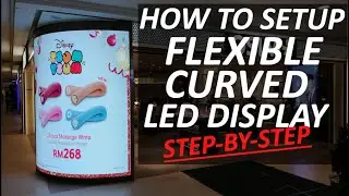 Curved LED display for OSIM Mid Valley