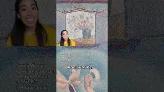 did you know Georges Seurat's self-portrait is hidden in 'Young Woman Powdering Herself' painting 😱