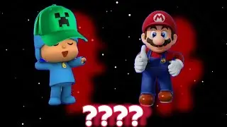 New Pocoyo & Mario "Minecraft Cap" Sound Variations in 41 Seconds