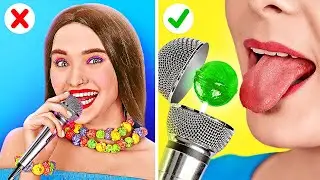 تهريب الحلوى إلى النادي || طرق مضحكة لتهريب الطعام في أي مكان! وجبات خفيفة وأفكار DIY من 123 GO!