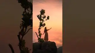 Feeling the sun’s first touch of light from above the clouds🥰 #calm #nature #tranquil #ethereal
