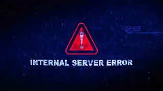 Internal Server Error Text Digital Noise Twitch Glitch Distortion Effect Error