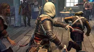 Assassin's Creed Rogue Stealth Gameplay , Tavern Fight & Harpooning With Master Shay Sub Req Ep 125