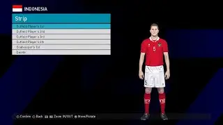 Kits National Indonesia brand MIlls 2023 Pes 2018 For All Patch