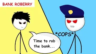 When a Gamer  robs a bank  || Getting Over It