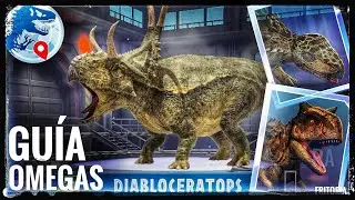 🚨GUÍA DINOSAURIOS OMEGA en JURASSIC WORLD ALIVE🚨 -  ⚡¡DIABLOCERATOPS DESBLOQUEADO!⚡ UPDATE 3.0