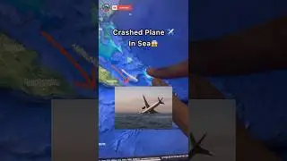 Sunken Airplane ✈️ Caught On Google Earth 