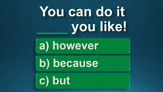 Conjunctions | English Vocabulary Test